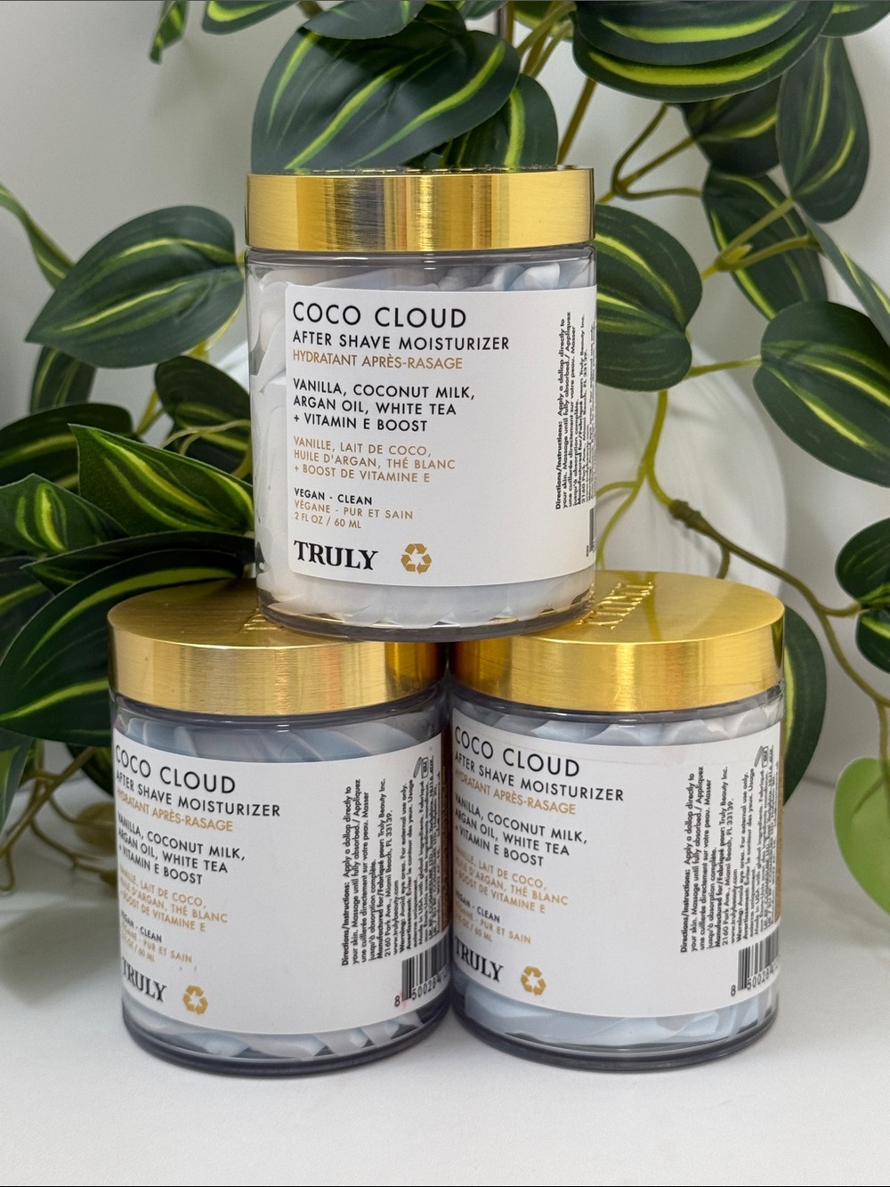 3x TRULY Coco Cloud After Shave Moisturizer – Brand New & Sealed